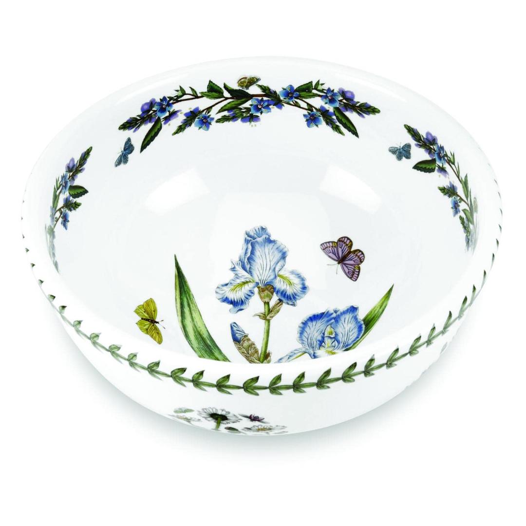 PortmeirionBotanic Garden 9" Salad Bowl | Assorted Motifs | Fine Earthenware | Chip Resistant Glaze | Dishwasher, Microwave, Freezer, Oven Safe | Made in England