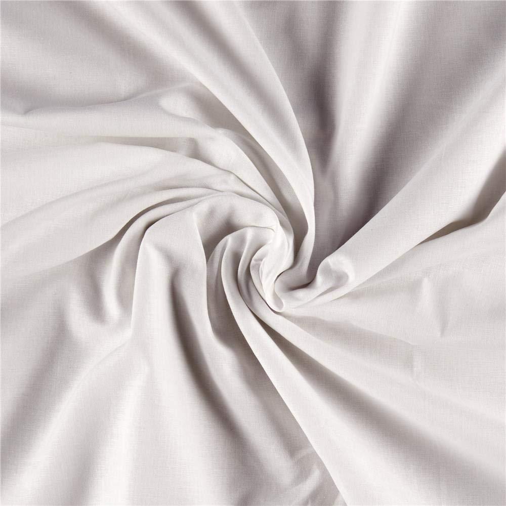 108'' Wide Back Cotton Broadcloth White, Quilting Fabric by the Yard