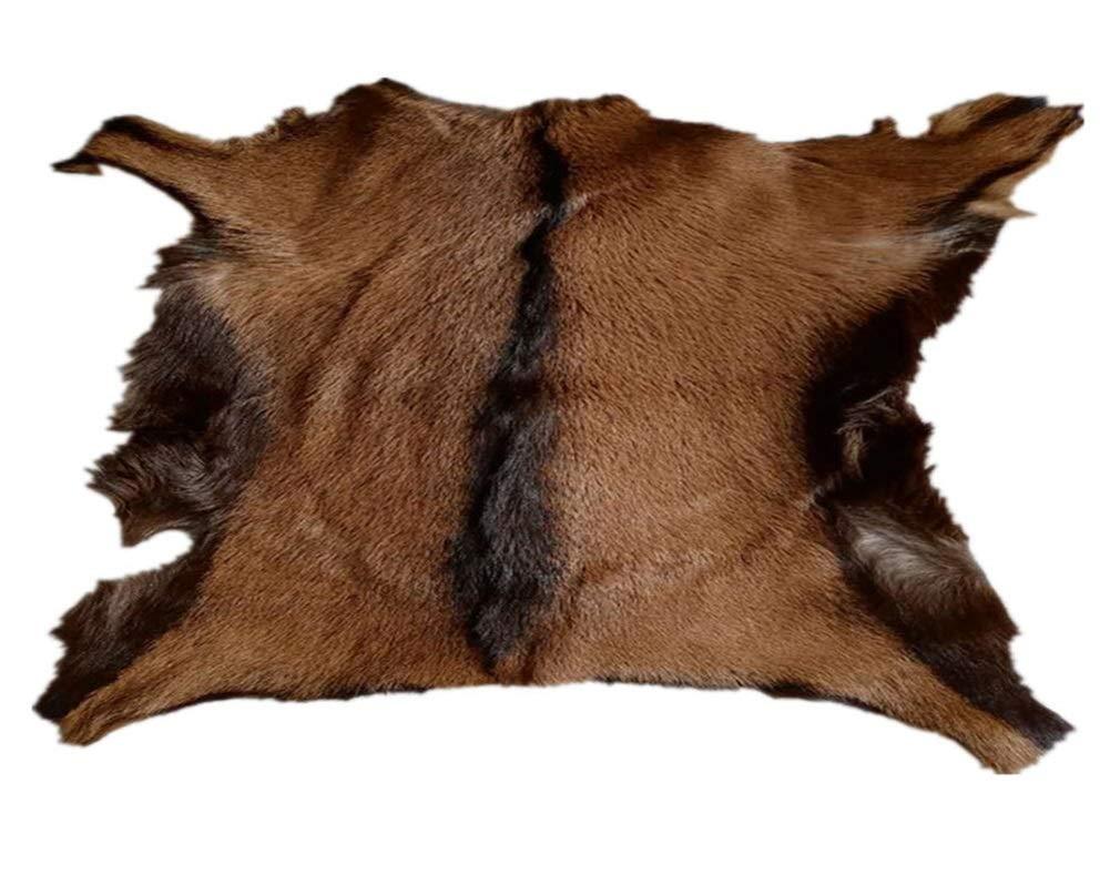 Real Antelope Goat Hide Fur Skin Pelt Fur Sheepskin Leather Fur Skin Clothing Accessories 1pcs (Approx 16"X20")