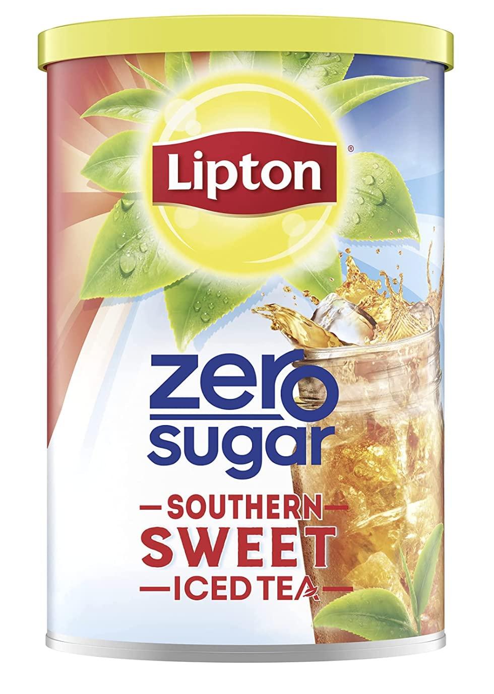 LiptonIced Tea Mix, Sugar-Free, Southernn Sweet Tea, Makes 28 Quarts, 8.1 Ounce(Pack of 1)