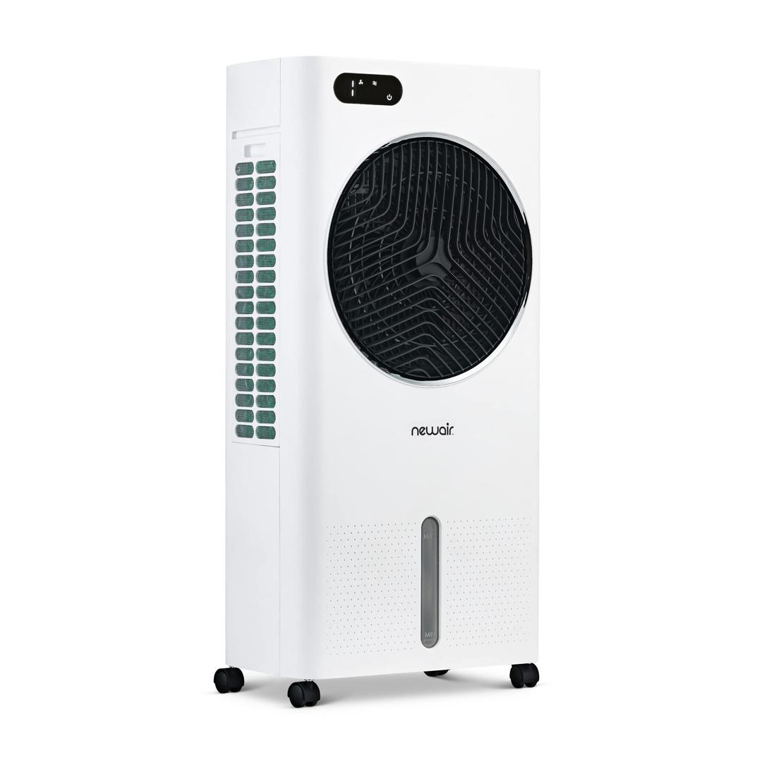 Newair Evaporative Air Cooler and Portable Cooling Fan | 1600 CFM | AC Swamp Cooler with Top Loading Ice Chamber, 3.16 Gallon Removable Water Tank, Ideal for Cooling for Dry Climates