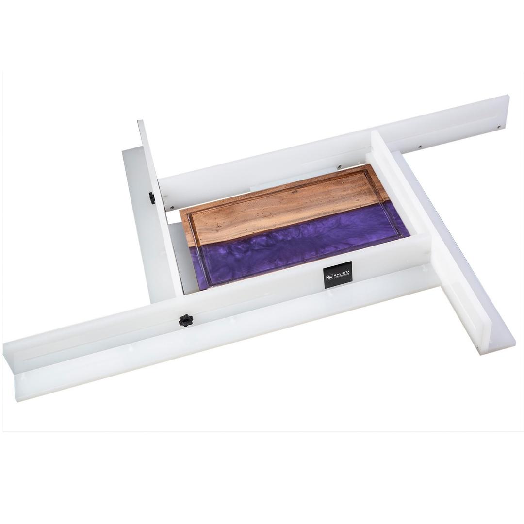 Juice Groove Router Jig Adjustable -Kalinta Woodworking Router Jig for Making Square Recesses of Cutting Board