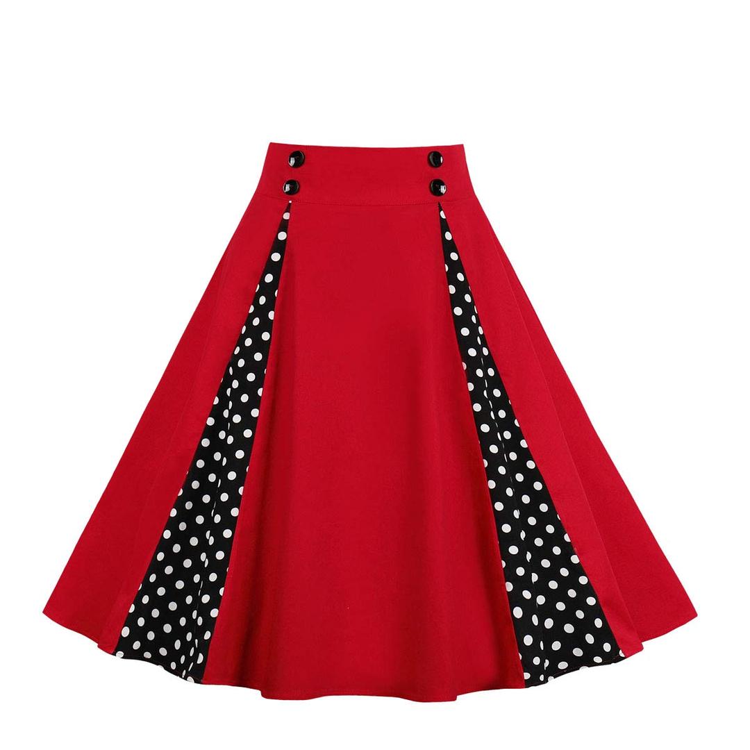 NihsatinWomen's Audrey Hepburn Vintage Style Rockabilly Swing Dress