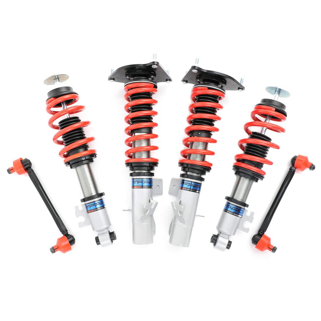 Adjustable Height Coilover Suspension Strut Lowering Kit, Mono-Tube Compatible with Mini Cooper R50 Cooper S R53 2002-2006 with Mini Cabrio Convertible R52 RE16 2004-2008 Shock