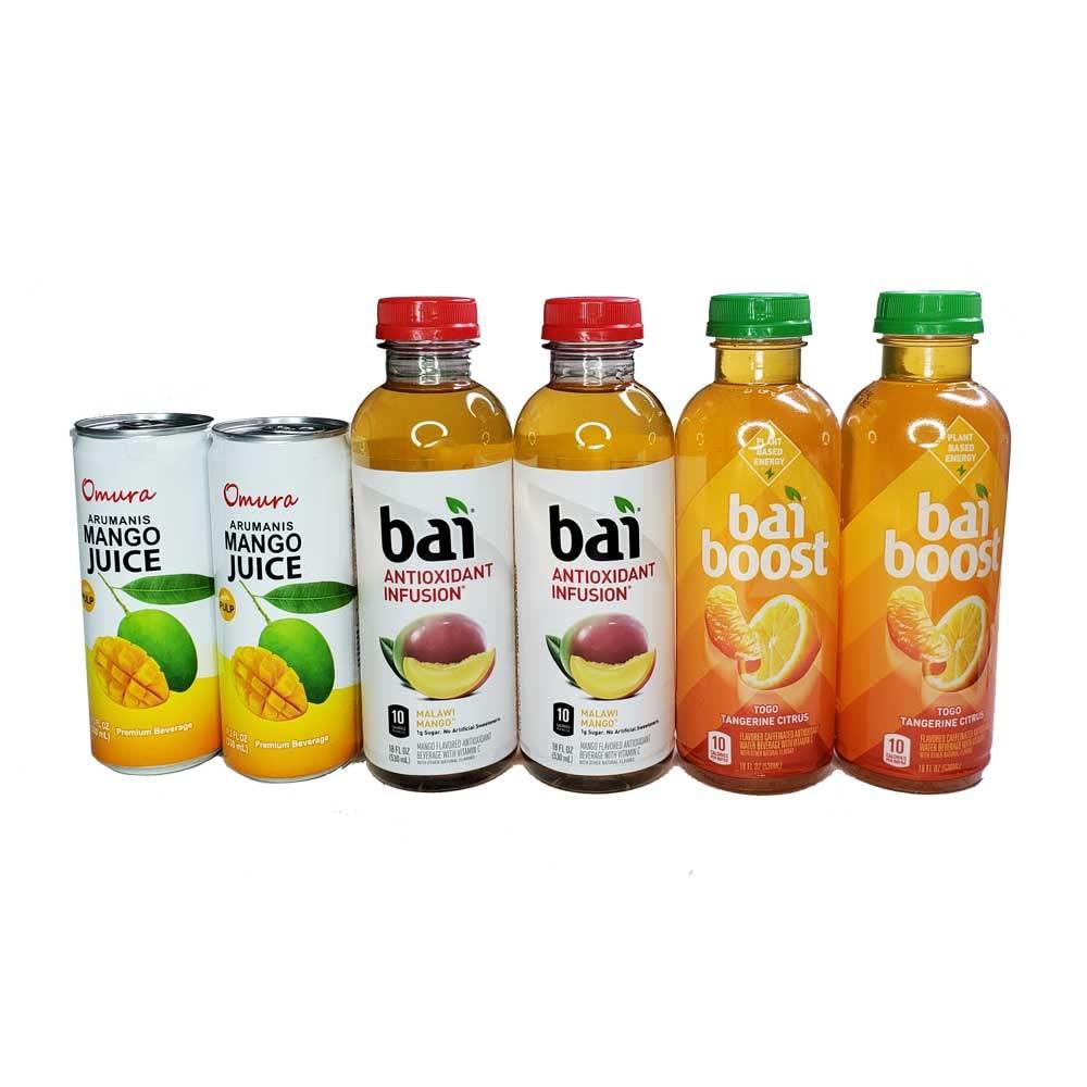 bai5 Bubbles Sparkling Antioxidant Infusion, 11.5 oz Healthy Variety (6 Bottles)