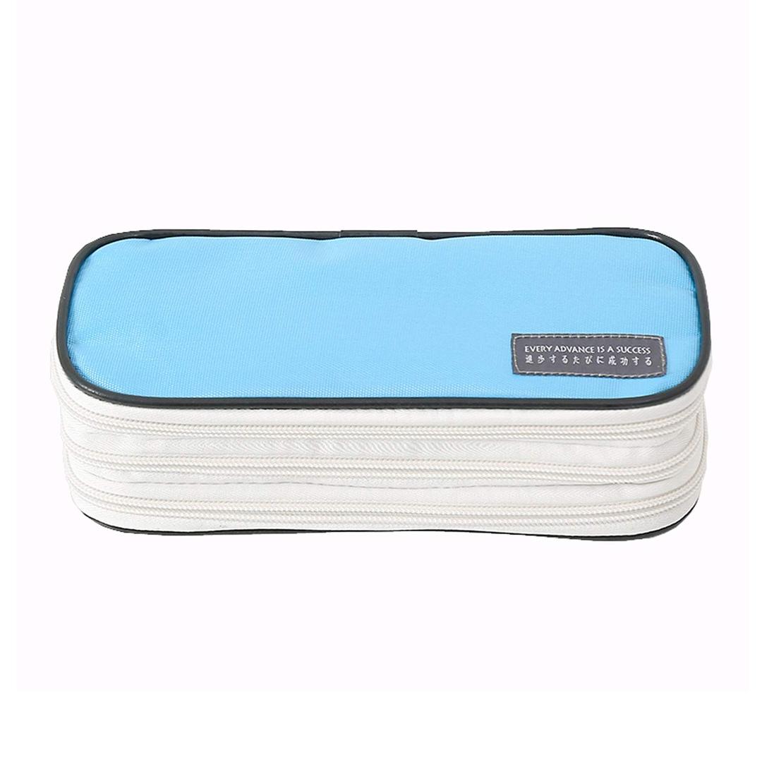 Pen Case Stationery Storage Pouch Multifunction Pencil Case with Zipper