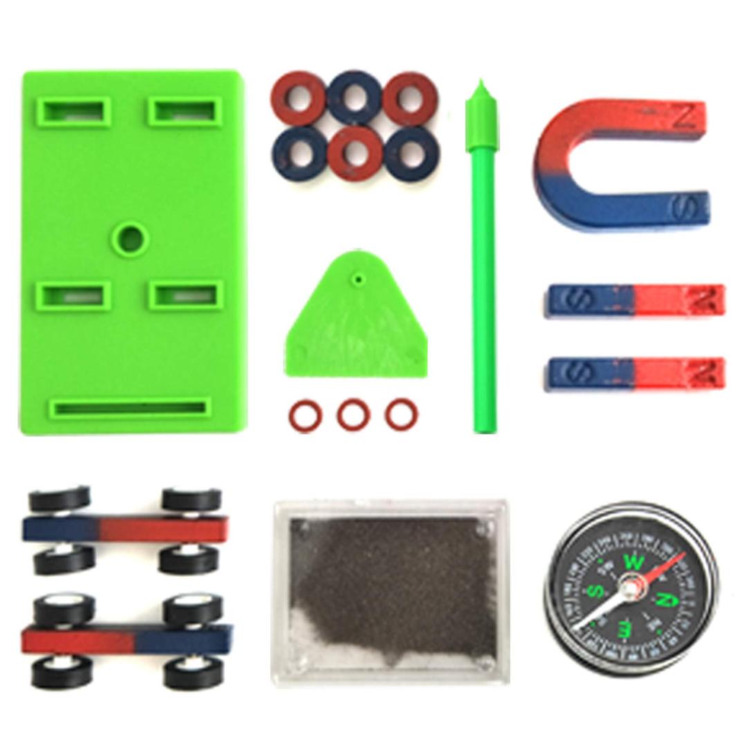 EUDAX Labs Junior Science Magnet Set for Education Science Experiment Tools Icluding Bar/Ring/Horseshoe/Compass Magnets