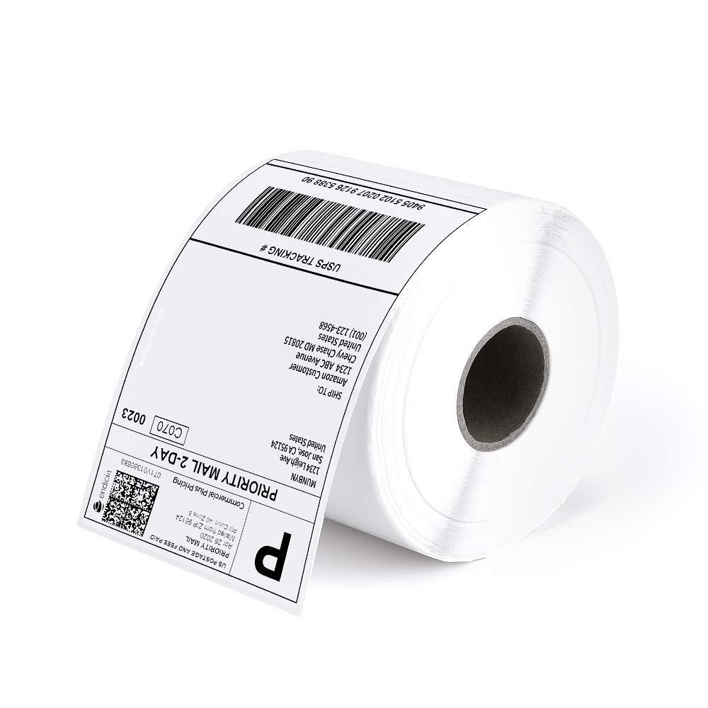 MUNBYN4x6 Direct Thermal Roll Shipping Labels 500 Pics for Address Mailing Postage USPS UPS FedEx Amazon Ebay Shipping Labels, Commercial Grade