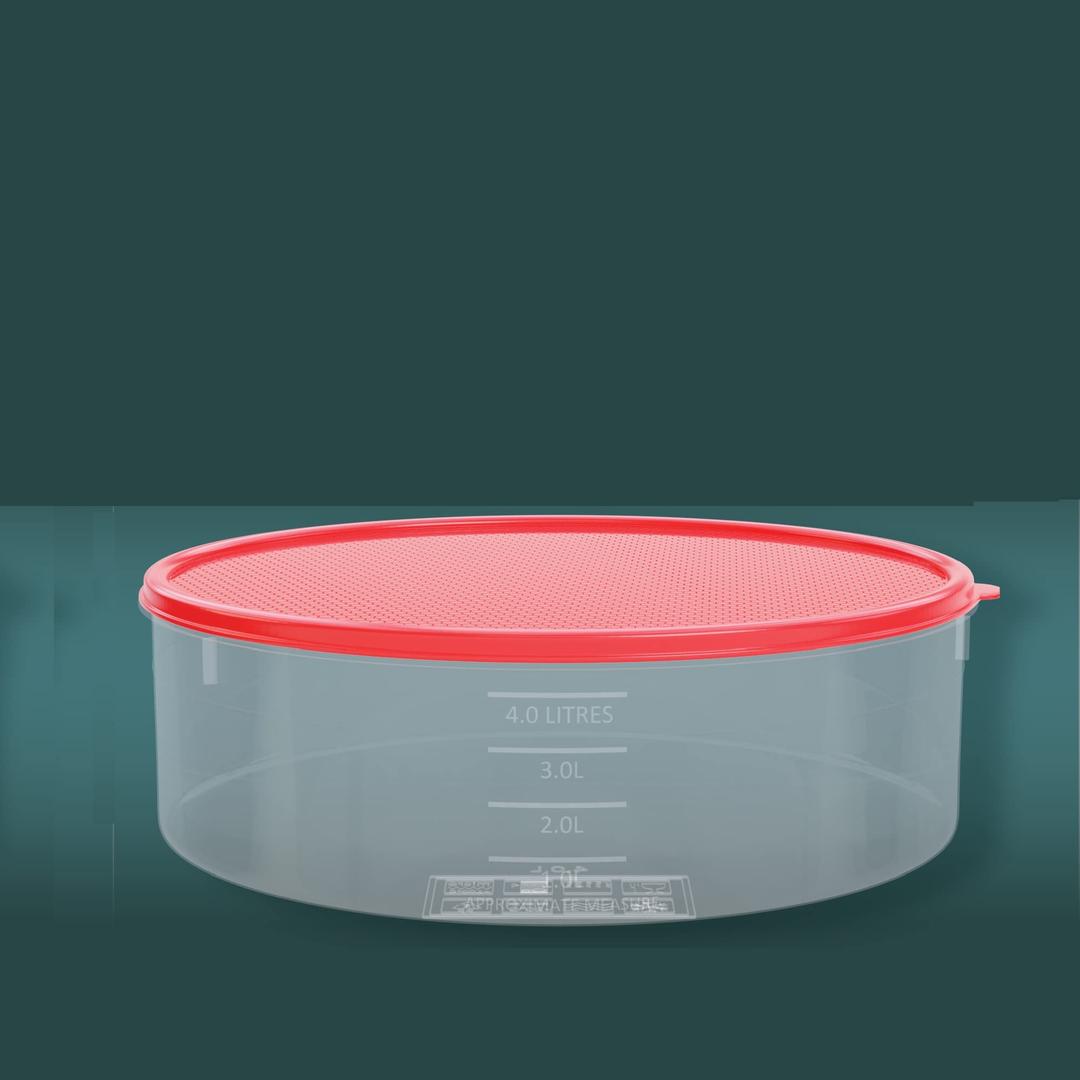 Pie Carrier Cake Storage Container with Lid | 10.5" Large Round Plastic Cupcake Cheesecake Muffin Flan Cookie Airtight Tortilla Holder | Pie Keeper Transport Container