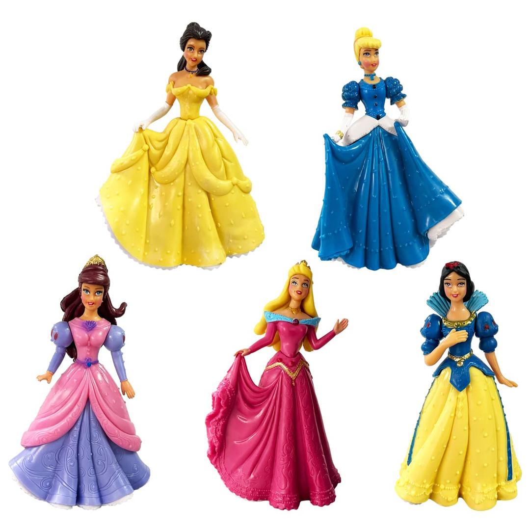 OULUN Birthday Cake Toppers For Disney Princess , Princess Girl Birthday Party Supplies (5pcs)