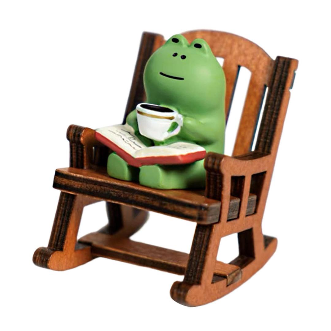 CLUB BOLLYWOOD® Frog Rocking Chair Statue Statue Modern for Hotel Bedroom Home Decor Accents | Home D?©cor | Figurines | Figurines | Figurines | 1 Frog Rocking Chair Ornament