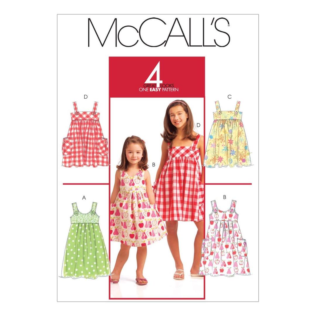 McCall'sPatterns M5613 Children's/Girls' Dresses, Size CCE (3-4-5-6)