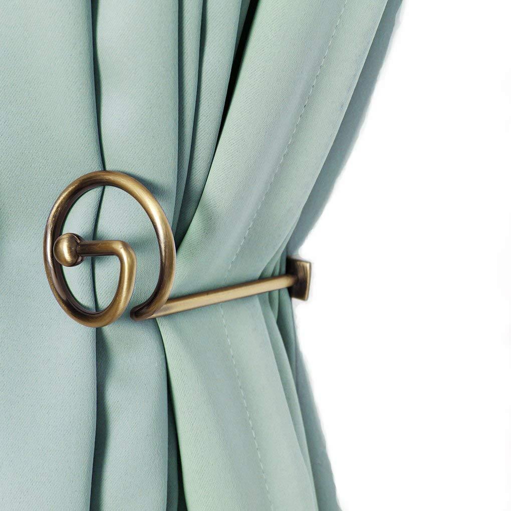 Curtain Holdbacks Window Decorative Hook Draperies Metal Holders Drapery Tiebacks Accessories Drapes Holdback for Wall