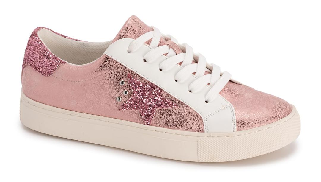 Corkys FootwearSupernova Lace-Up Glitter Star Sneakers