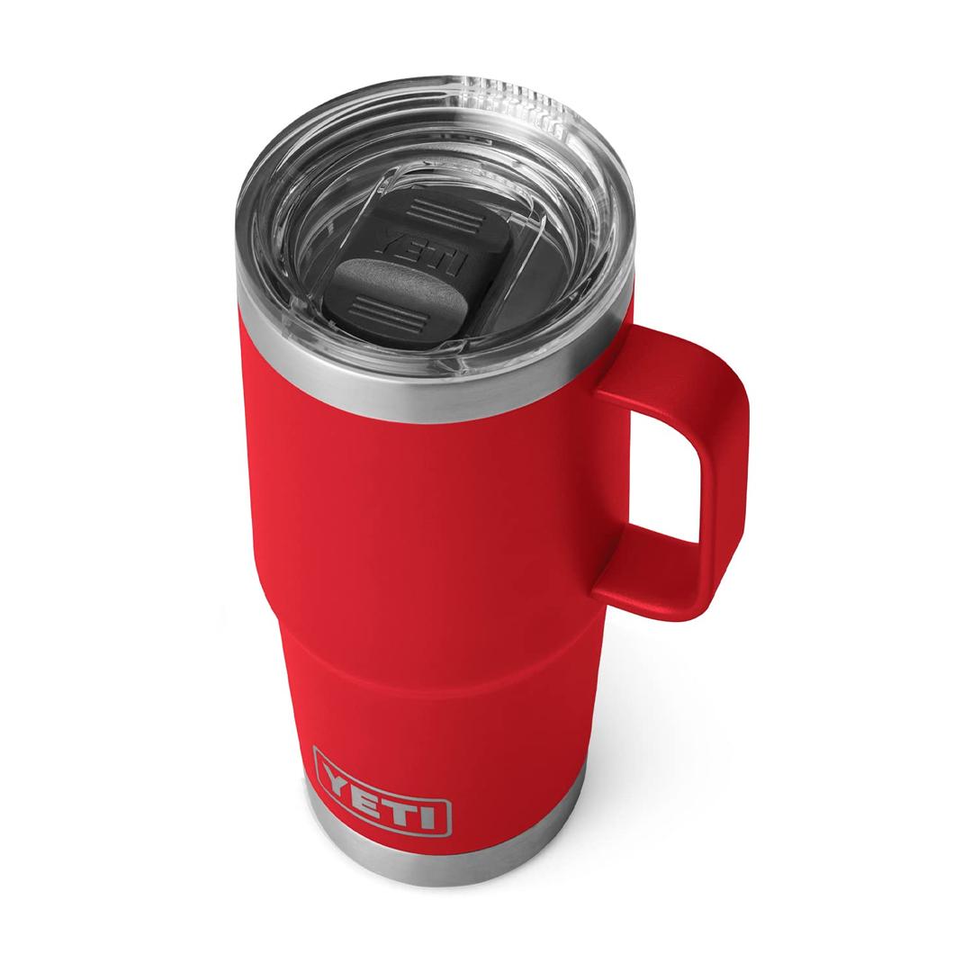 YETIRambler 20 oz Travel Mug, Stainless Steel, Vacuum Insulated with Stronghold Lid, Rescue Red