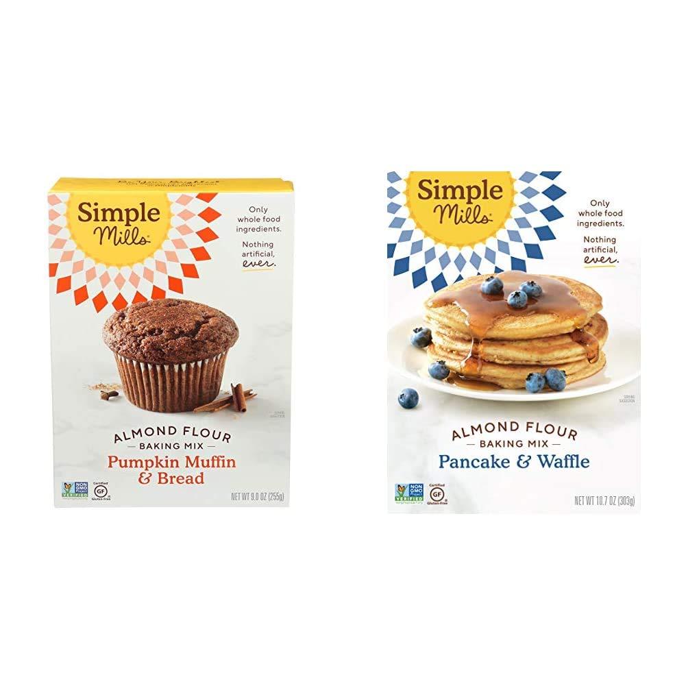 Simple MillsAlmond Flour Baking Mixes - Gluten Free Pumpkin Bread and Pancake & Waffle Mixes