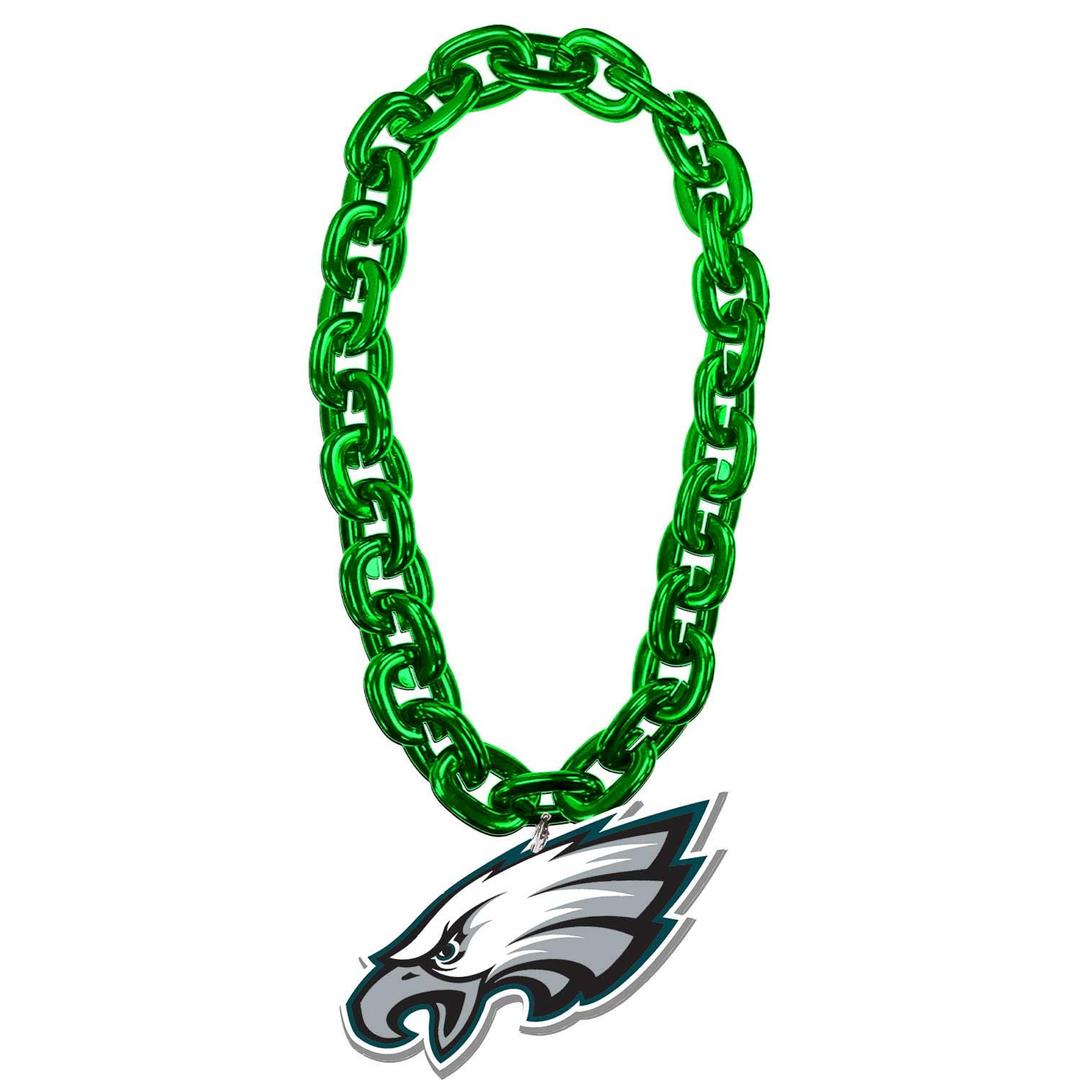 amincoNFL Philadelphia Eagles Team Fan Chain, Green, Eagle Head