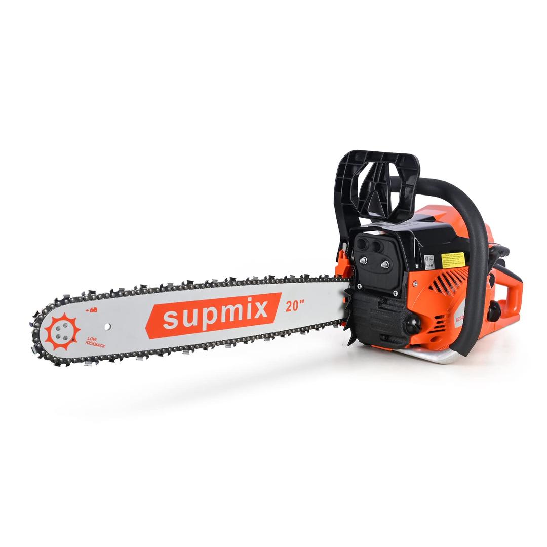 62cc Gas Chainsaw 20 Inch Gas Powered Chainsaws 2-Cycle Petrol Handheld Gasoline Chain Saw Power Saws for Cutting Wood Tree Trimming