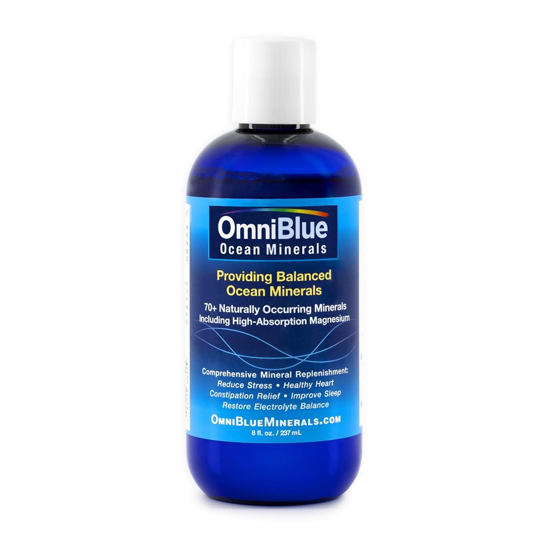 Ocean Minerals Liquid Magnesium (420mg) & 70+ Trace Minerals | Natural Remineralization for Muscle Wellness, Deep Sleep, Smooth Digestion, Heart Function | 8oz Bottle