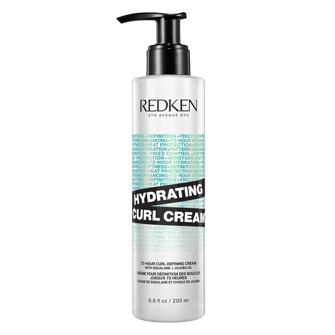 REDKEN Hydrating Curl Cream | 72-Hour Curl Definition | Heat Protection up to 450°F | Formulated with Squalane & Jojoba Oil | For Curly and Coily Hair | Silicone-Free | Paraben-Free