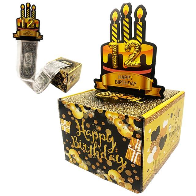 Birthday Money Box for Cash， Money Roll Gift Box That Can Be Made Up of Any Number， Sweet Gifts for Men, Women and Children