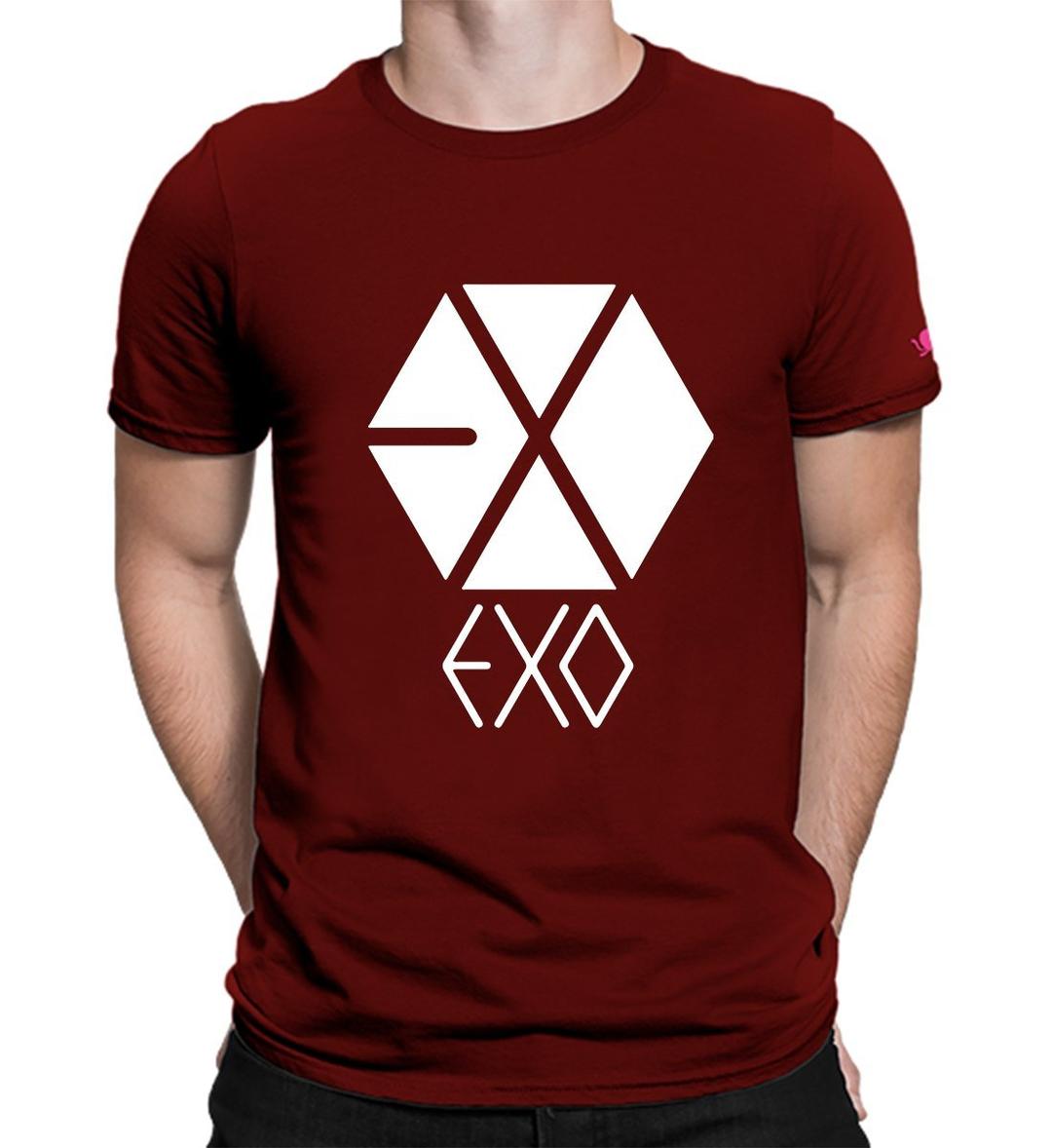 Graphic Printed T-Shirt for Men Kpop Exo T-Shirt | Kpop Exo T-Shirt for Girls | Half Sleeve T-Shirt for Women | Round Neck T Shirt | 100% Cotton T-Shirt | Short Sleeve T Shirt