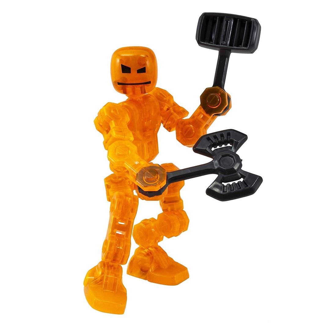 Zing Klikbot Cannon - Series 1 - Orange - Stop Motion Animation Toy Figure