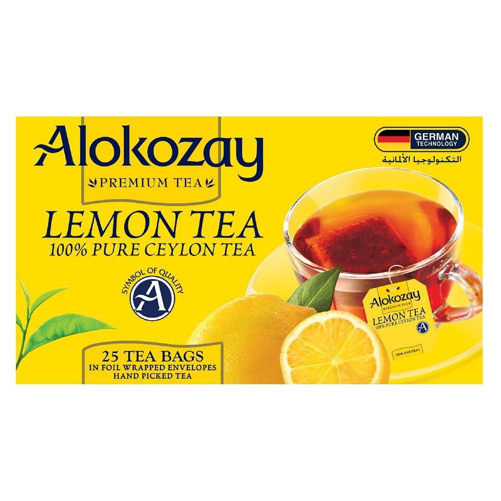 Alokozay Heat Seal Sachets Lemon Tea Bags, 25 Bags