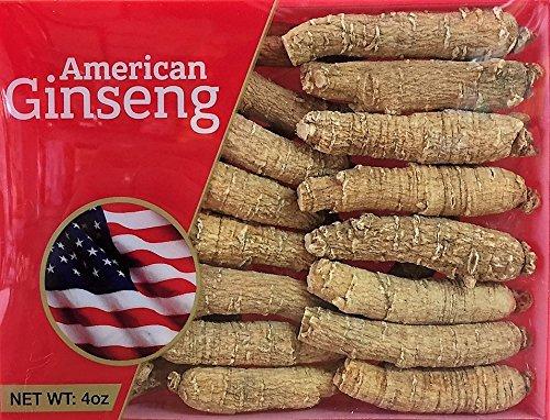 Hand-Selected A Grade American Ginseng Medium Thin-Short Size (4 Oz. Box)