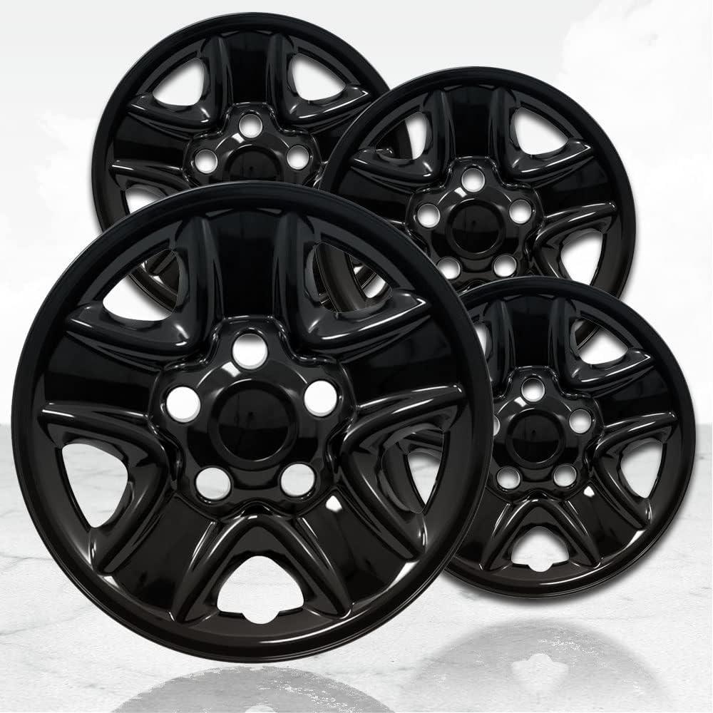 18" 4pc Gloss Black Wheel Skins (Set of 4) for Toyota Tundra 2007-2021