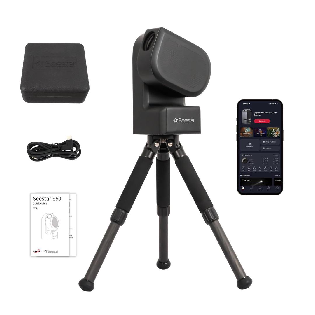 ZWO Seestar S50 Smart Digital Telescope All-in-One Autofocus Portable for Beginners and Experienced Users