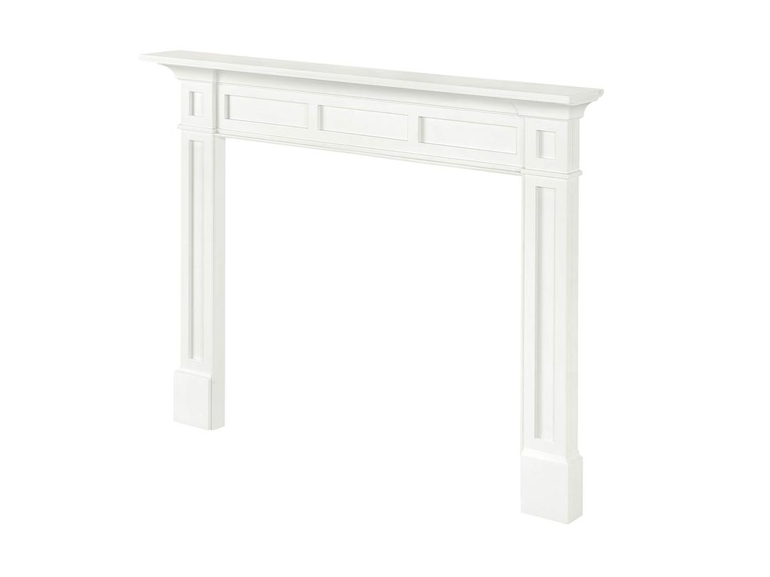 Pearl Mantels Mantel Surround, 56" W x 42" H, Crisp White