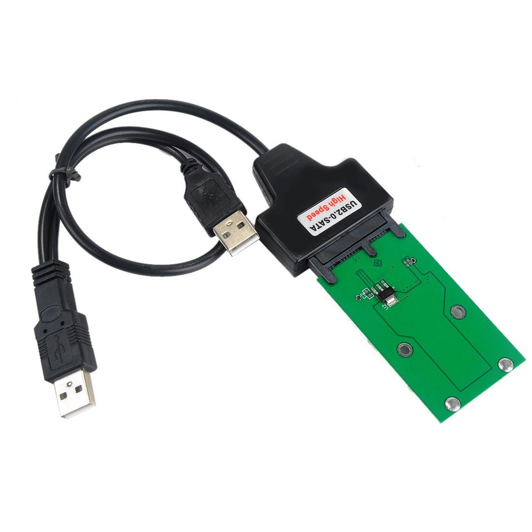 Crazepony-UK Mini PCIe mSATA 5CM SSD to Micro SATA or USB Adapter Converter Card DIY (Picture 1)