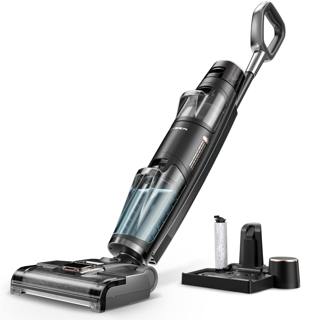 VIOMI Cyber Cordless Wet Dry Vacuum Cleaner, Vacuum Mop All in One Stick Vac, Self-Cleaning & Air Drying, One-Step Cleaning for Multi-Surface Cleaning