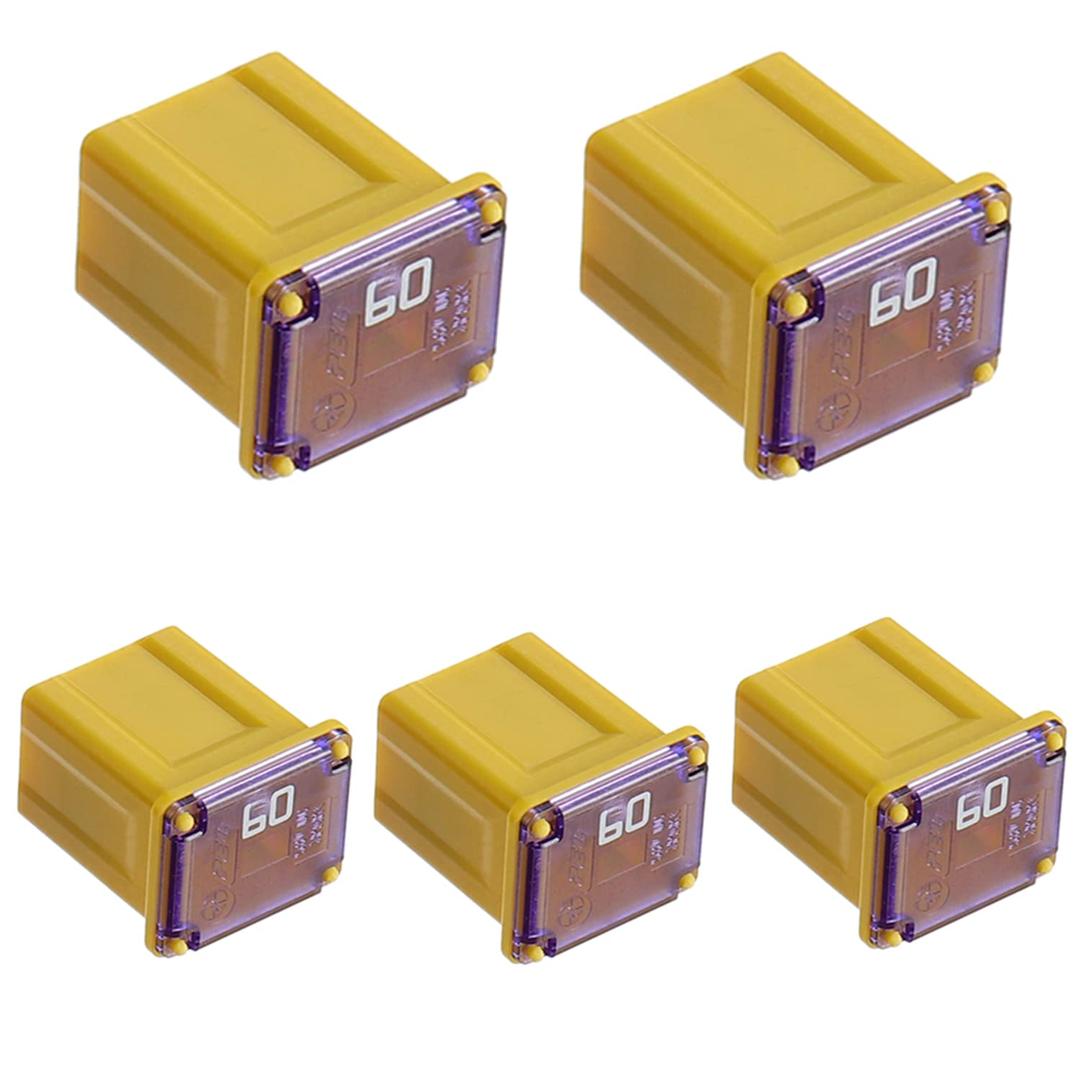 BOJACK 60A JCASE Fuse Automotive FMX Fuse Low Profile JCASE for Trucks, Cars and SUVs(5pcs)