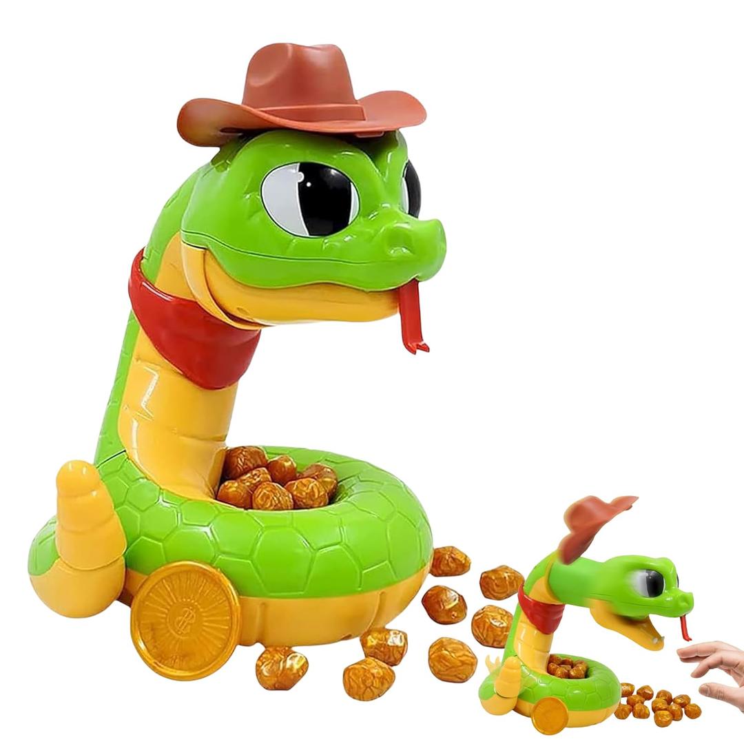 Mienocol Rattlesnake Game Toy for Kids and Family Party,Tricky Scary Sound Snake Game,Biting Hand Rattlesnake Hungry Rattlesnake Gold Digger Game,Induction Trigger Pranks Toys Christmas Gag Gift