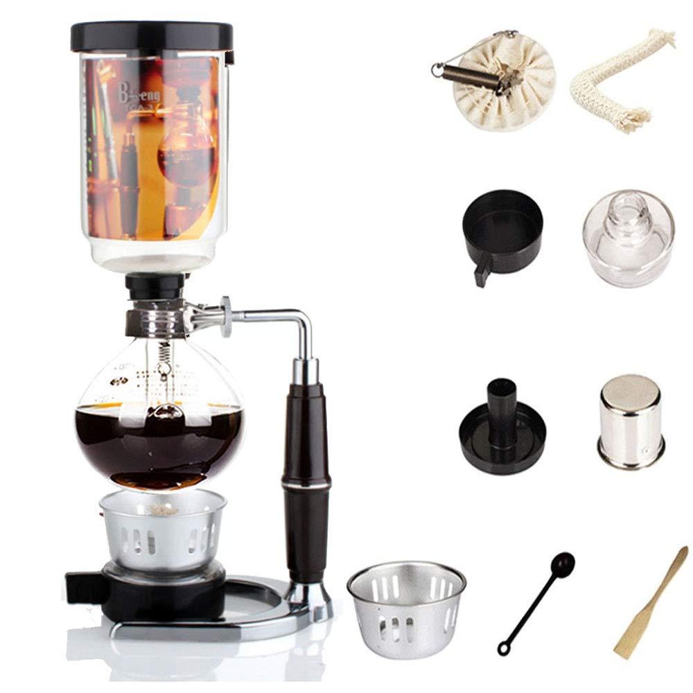 moon-1 Syphon Coffee Maker Japanese Style Vacuum Glass Siphon Pot Percolators 1-3 Cups Siphon Coffee Maker