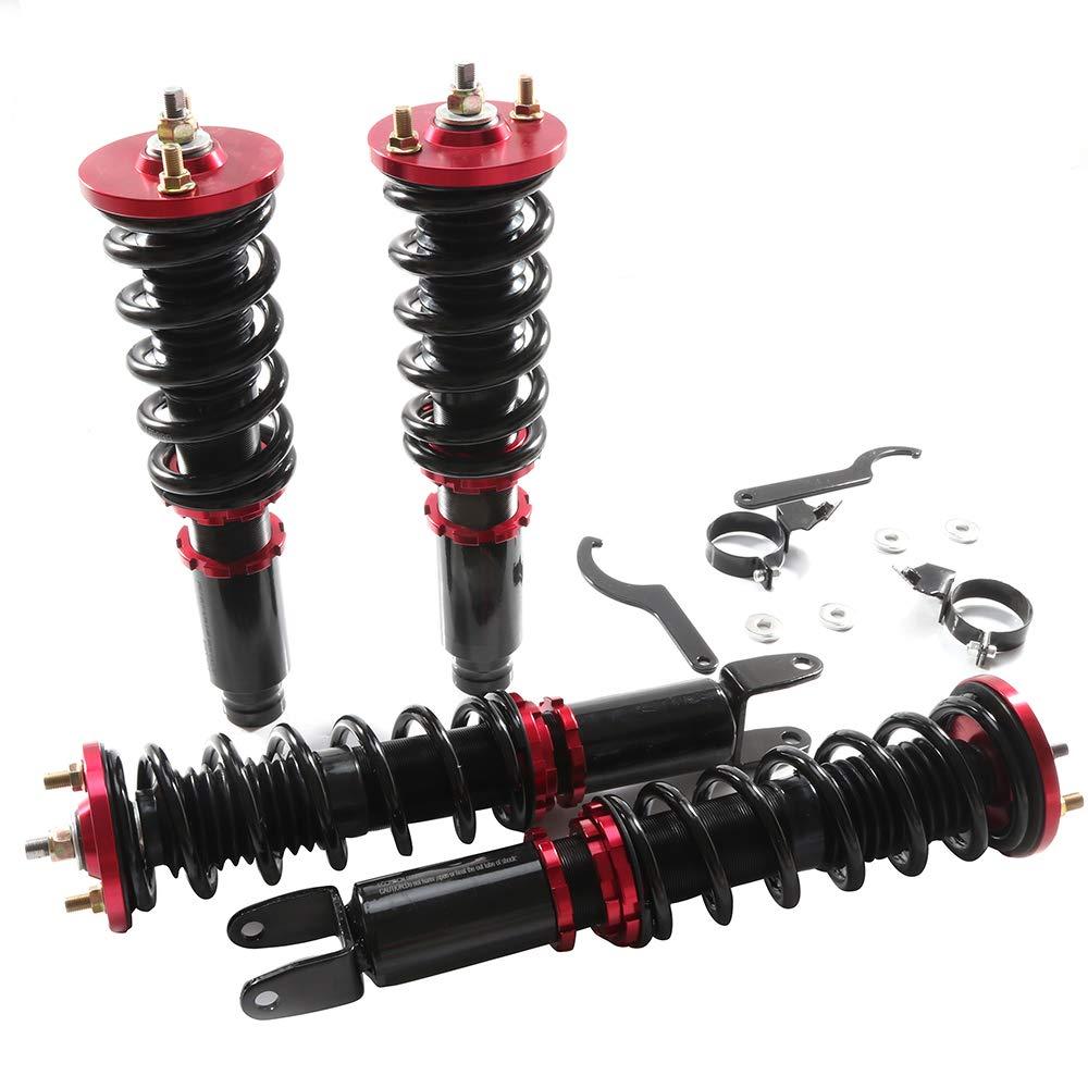 ECCPP Coilover Struts Spring Shocks Assembly Adjustable Suspension Full Set fit for 1994-2001 for Acura Integra /1992-2000 for Honda Civic /93-1997 for Honda Civic del Sol