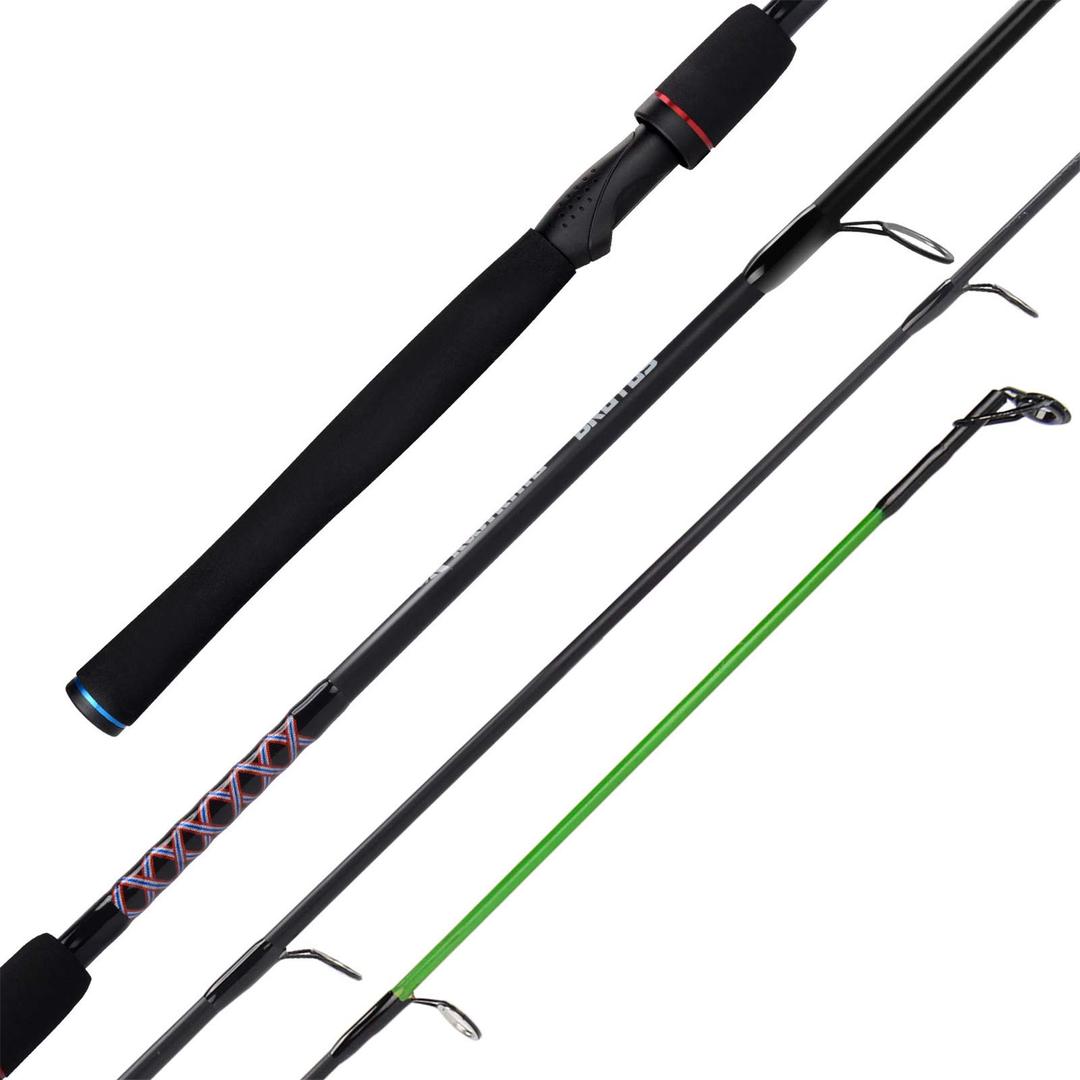 KastKing Brutus Spinning Rods & Casting Fishing Rods, Brute Tuff Composite Graphite & Glass Blanks, Stainless Steel Line Guides w/Zirconium Oxide Rings Tip Top, Chartreuse Strike Tip