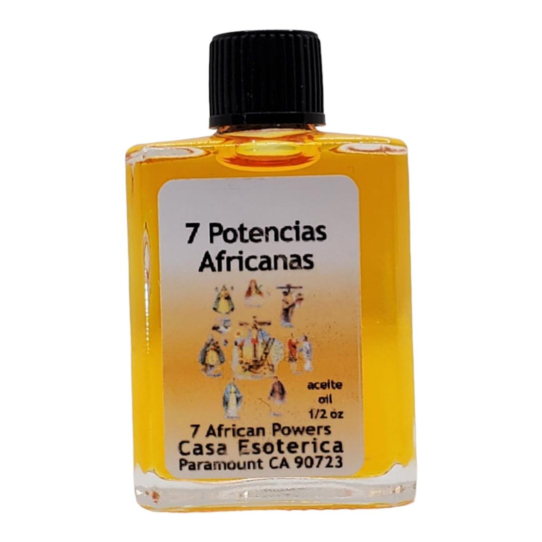 7 African Power Oil (7 Potencias Africanas Aceite) Spiritual Anointing Oil by CASA ESOTERICA s-0.5 FL OZ (1 PACK)