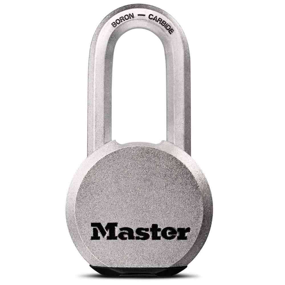 Master LockMagnum Heavy Duty Solid Steel Silver Padlock with Key, Cut Resistant Gate Locks for Outdoor Fence or Shed, 14/32 x 2 x 15/16 Inches, M930XKADLH