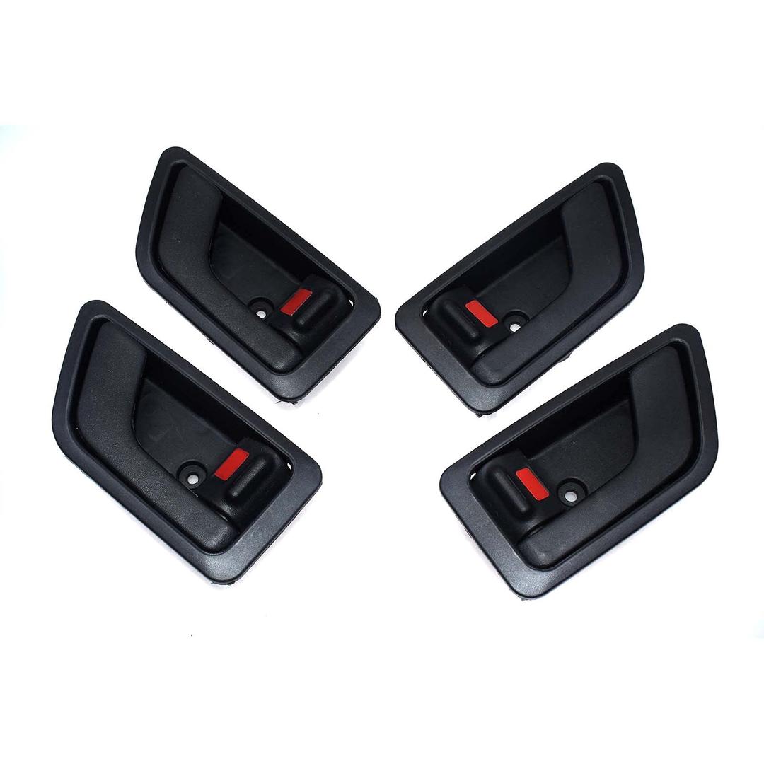 Set of 4pcs Black Inside Door Handle Front Rear Left Right For 2002~2011 Hyundai Getz/Click 82610-1C000,82620-1C000