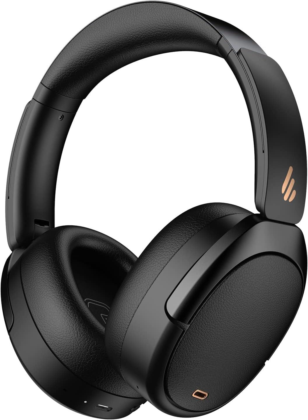 EdifierWH950NB Active Noise Cancelling Headphones, Bluetooth 5.3 Wireless LDAC Hi-Res Audio, 55 Hours Playtime, Google Fast Pairing for Android, Dual Device Connection, App Control, Black