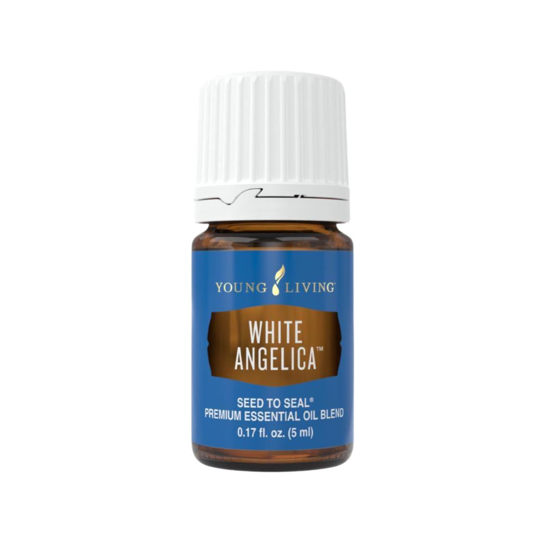 Young LivingWhite Angelica 5ml | Aromatherapy Diffuser Essential Oil Blend | Sweet, Warm Aroma | Relaxation & Unwinding | Ideal for Skin | Perfect for Yoga or Meditation | Vegan-Friendly