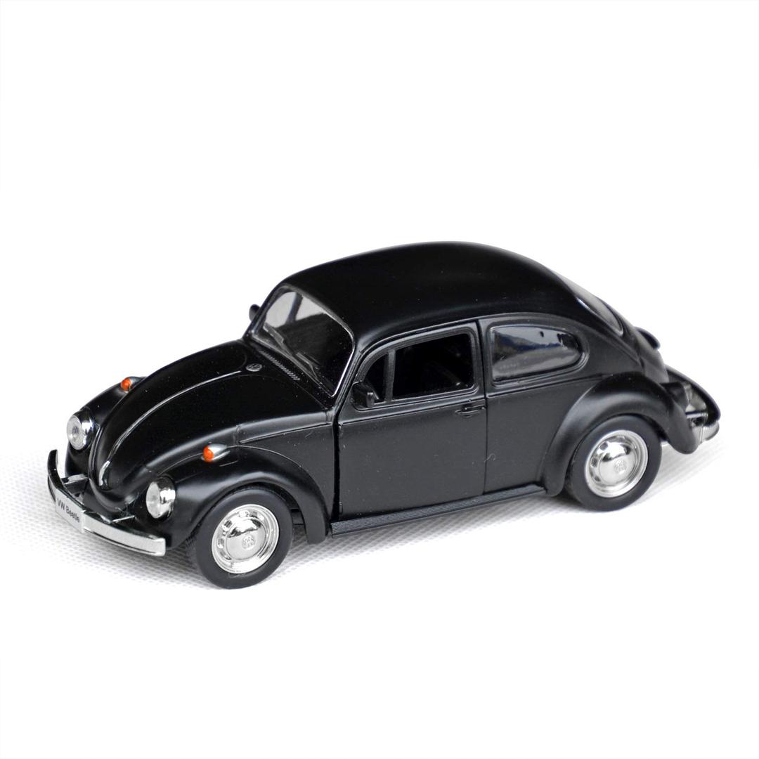 Tianmei 1:32 Scale Classic Car Alloy Die-Cast Car Model Collection Decoration Ornaments, Kids Play Vehicle Toys with Pull Back Action and Open Doors (JKC 1967 - Black)