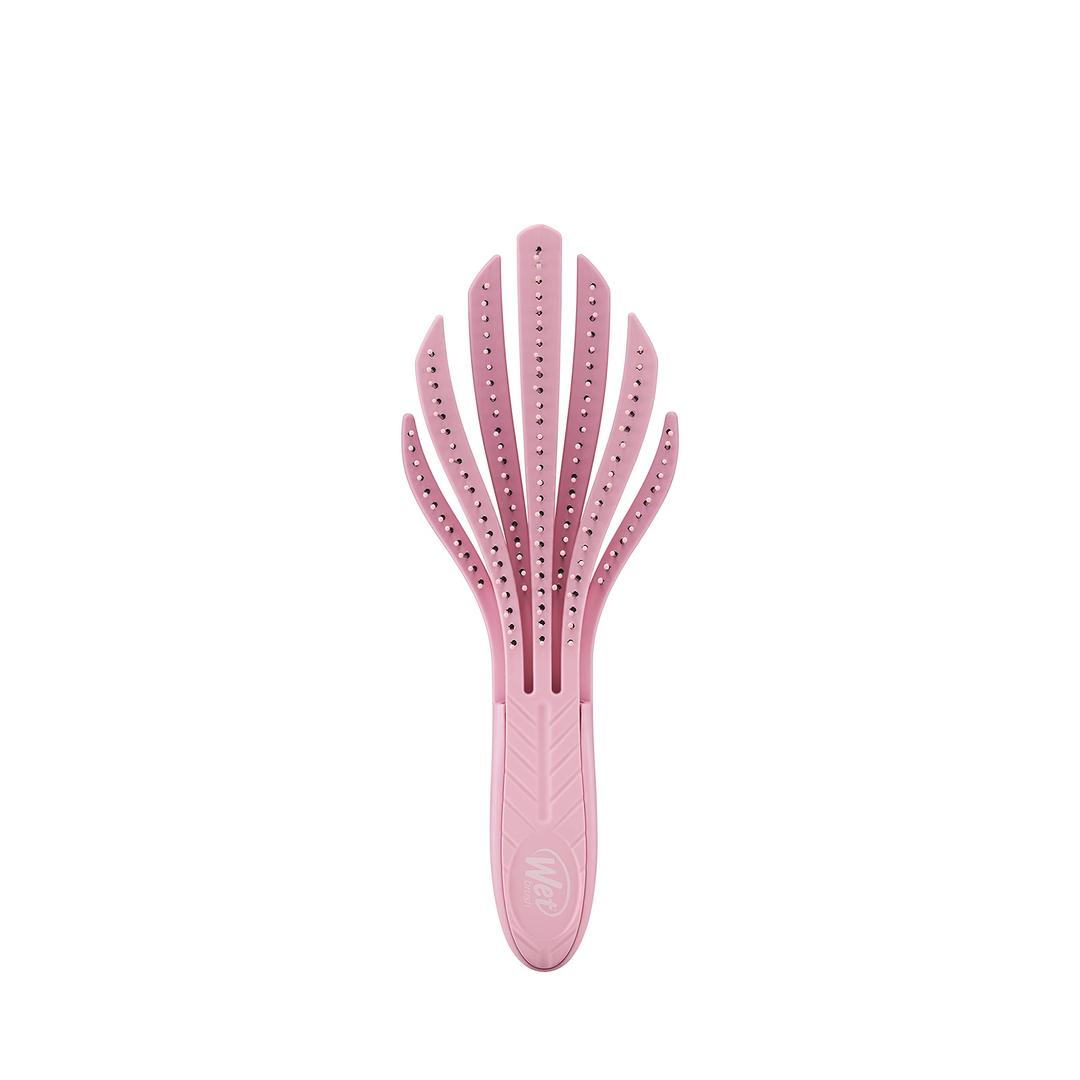 Wet Brush Go Green Curl Detangler Hair Brush- Pale Pink -Ultra-Soft IntelliFlex Detangling Bristles Glide Through Tangles with Ease - Great For Curly Hair-No Split Ends & Pain-Free for Wet or Dry Hair