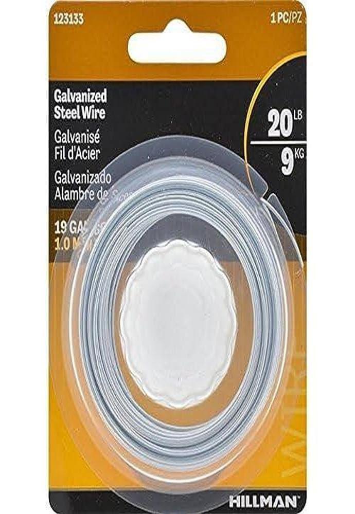 123133 19 Gauge Galvanized Steel Wire, 50-Feet, 1-Pack