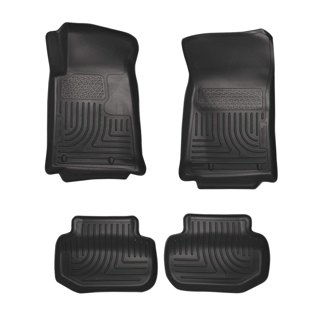 Husky Liners Weatherbeater Floor Mats | Fits 2011 - 2015 Chevrolet Camaro | Front & 2nd Row, 4-pc Black - 98121