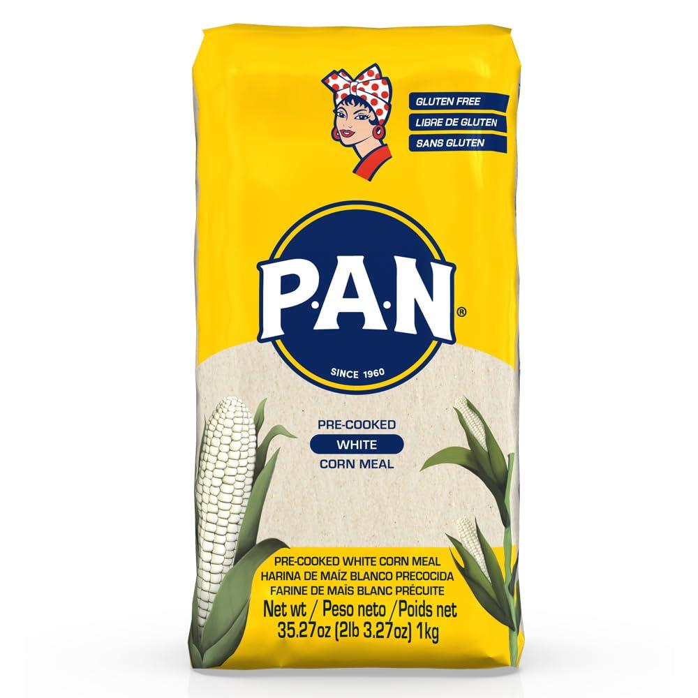 Harina PAN Pre-Cooked White Maize Flour, 1 kg