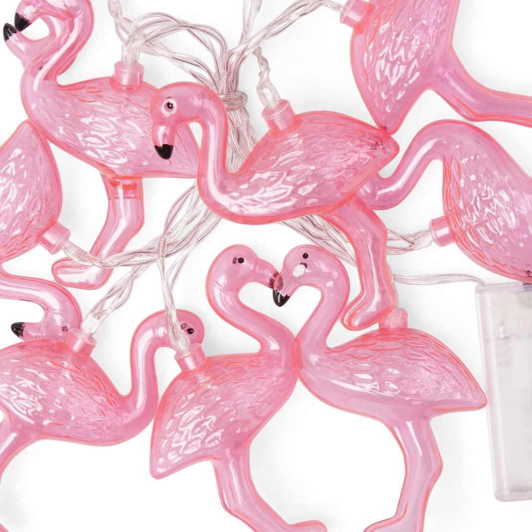 Out of The Blue 57/8018, Plastic, Pink, 13 x 12 x 13 cm Flamingo Party String Lights